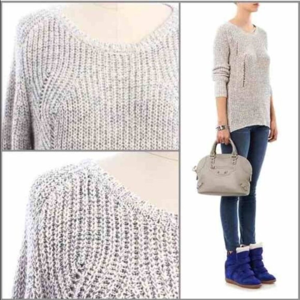 Anthropologie Tatiana Lose Knit Coastal Grandma Beachy Boho Cozy Sweater Lg - Picture 3 of 5